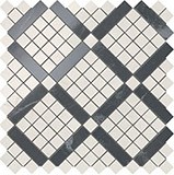  Atlas Concorde Marvel Pro Cremo Mix Diagonal Mosaic ( Cremo+Noir) 30,5x30,5  30.5x30.5