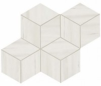   ATLAS CONCORDE MARVEL STONE Bianco Dolomite Mosaico Esagono Lappato 3035 30x35