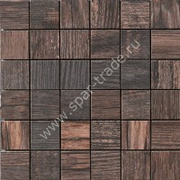  Wild Wood Mosaico Tessera Brown 30x30 30x30