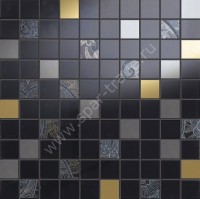  Mosaico Mini Giselle Nero Rett. 31,5x31,5 31.5x31.5