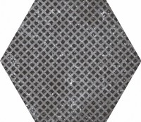  EQUIPE CORALSTONE Hexagon Melange Black (6  ) 25,429,2 25.4x29.2