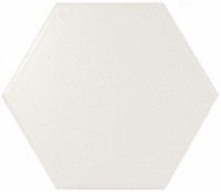 Hexagon White Matt 10,7x12,4 10.7x12.4