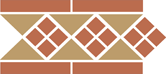   Border LISBON-1 with 1 strip (Tr.03, Dots 04, Strips 04) 2815 