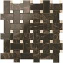 S.M. Frappuccino Dark Twist Mosaic 30.5x30.5 - 12"x12 30.5x30.5